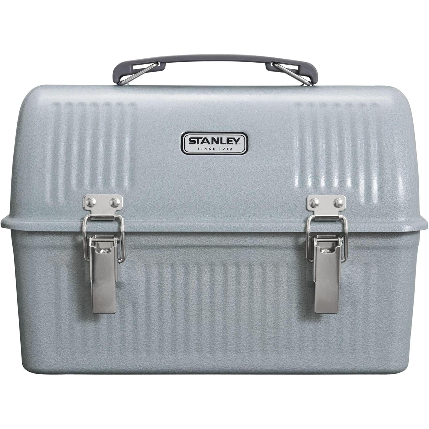 Classic Lunch Box 10 Qt | Vintage Metal Lunchbox | Durable Meal Container with Handle and Latch | Stores Food, Drinks, Thermos, Water Bottle